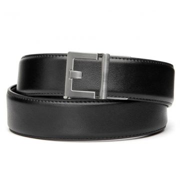 KORE ESSENTIALS, BLACK LEATHER GUN BELT 1.5"
